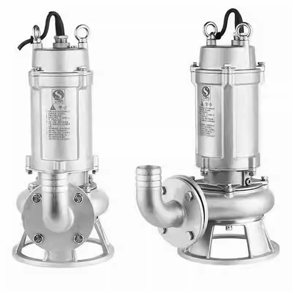 WQP法兰不锈钢潜污泵耐腐蚀潜污水泵排涝泵防洪抢险泵
